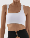 OEM Add Logo Women Irregular Running Sports Bra S-L