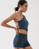 Women Slash Neck Backless Fashion Active Wear Vest S-L