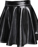 PU Fashion Perfomance Cute Short Skirt S-XL