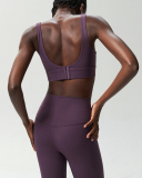 Women Adjustable Quickly Drying Sports Pants Yoga Two-piece Sets S-XL