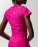 Women O Neck Slim Sports Fitness Yoga Outdoor Quick Drying T-shirt S-XL