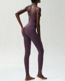 Women Adjustable Quickly Drying Sports Pants Yoga Two-piece Sets S-XL
