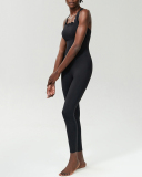 Women Wave Criss Cross Sleeveless Slim Sports Yoga Jumpsuit S-XL