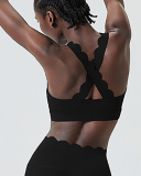 Women Wave Quickly Drying Fitness Running Yoga Bra S-XL