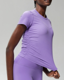 Women O Neck Slim Sports Fitness Yoga Outdoor Quick Drying T-shirt S-XL