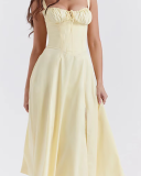 Sleeveless Women Cute Girl Long Vacation Dress XS-3XL