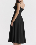 Sleeveless Women Cute Girl Long Vacation Dress XS-3XL