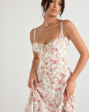 Sleeveless Women Cute Girl Long Vacation Dress XS-3XL