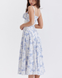 Sleeveless Women Cute Girl Long Vacation Dress XS-3XL
