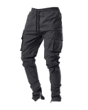 Men's Casual Multiple Pockets Ziper Sports Pants M-3XL