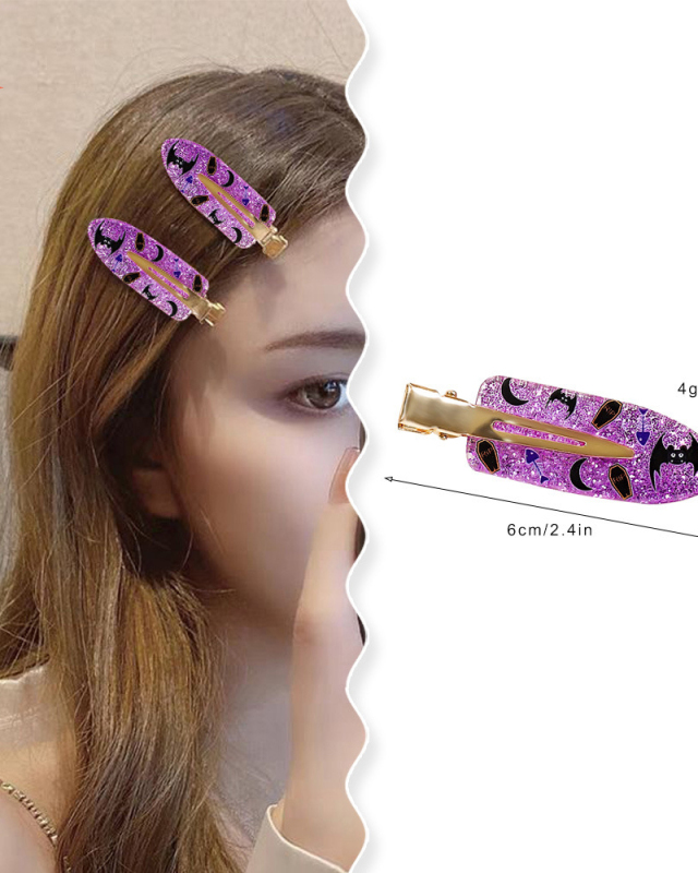Halloween Hair Clips Bangs Side Hair Clips Broken Hair Duckbill Clips Uncut Side Clips