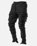 Men's Casual Multiple Pockets Ziper Sports Pants M-3XL
