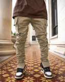 Men's Casual Multiple Pockets Ziper Sports Pants M-3XL