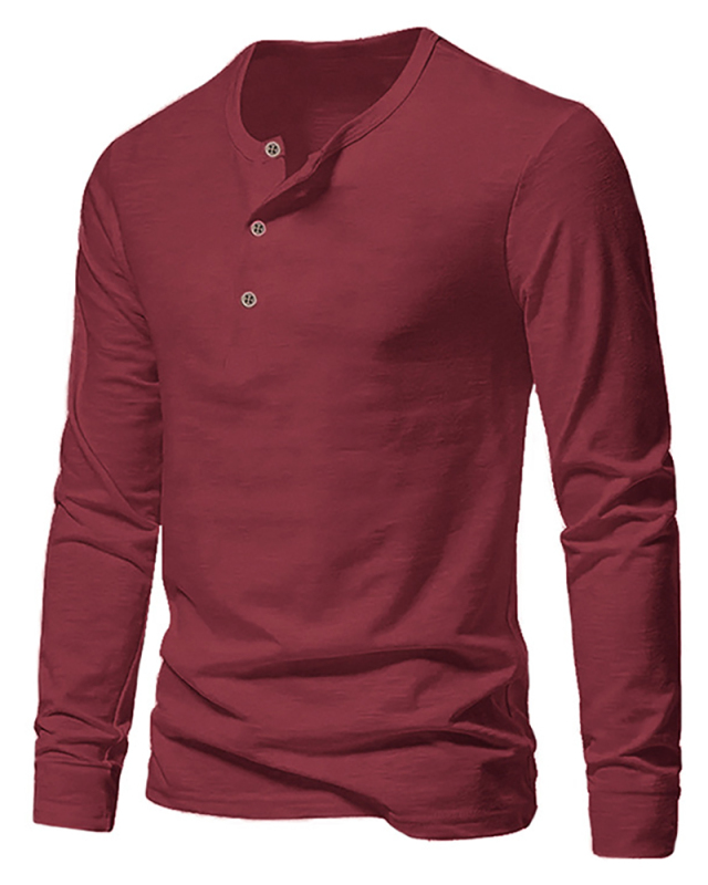 Hot Sale Button Neck Long Sleeve Sweatshirt S-3XL