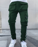 Multiple Pocket reflective Casual Men's Pants M-3XL