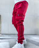 Multiple Pocket reflective Casual Men's Pants M-3XL