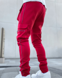 Multiple Pocket reflective Casual Men's Pants M-3XL