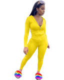 New Leisure Wholesale Women Autumn Sporty Two Piece Pant Set S-XXL