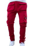 Multiple Pocket reflective Casual Men's Pants M-3XL