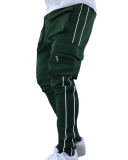 Multiple Pocket reflective Casual Men's Pants M-3XL