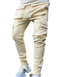 Multiple Pocket reflective Casual Men's Pants M-3XL