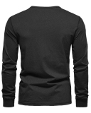 Hot Sale Button Neck Long Sleeve Sweatshirt S-3XL