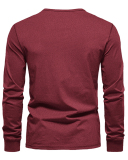 Hot Sale Button Neck Long Sleeve Sweatshirt S-3XL