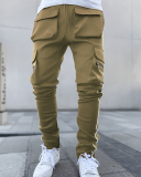 Multiple Pocket reflective Casual Men's Pants M-3XL