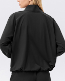 Half Zipper Stand Collar Quickly Drying Running Long Sleeve Fitness Top S-2XL