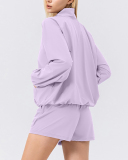Half Zipper Stand Collar Quickly Drying Running Long Sleeve Fitness Top S-2XL