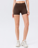 Women Logo Add Running Sports High Waist Shorts S-2XL