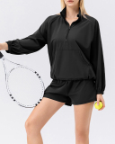 Half Zipper Stand Collar Quickly Drying Running Long Sleeve Fitness Top S-2XL