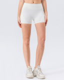 Women Logo Add Running Sports High Waist Shorts S-2XL