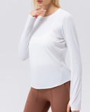Women Ice Cool Sun-Protect Sports Loose Running Breathable Long Sleeve T-shirt S-2XL