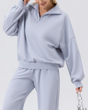 Winter Autumn Long Sleeve Loose Outdoor Running Sweatshirt S-2XL