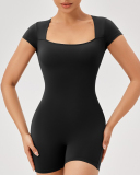 Women Short Sleeve Factory Training Jumpsuit S-2XL
