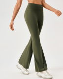 Women High Waist Wide Leg Running Quickly Drying Pants S-2XL
