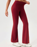 Women High Waist Wide Leg Running Quickly Drying Pants S-2XL