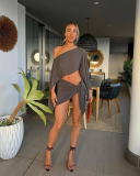 Beach Vacation Women Sun Wrap Two Piece Set S-M
