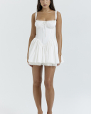 Sleeveless Women Summer Solid Color Sexy Dress S-XL