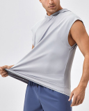 Men's Broad Shoulder Loose Quickly Drying Basketball Running  Hoodies Vest S-2XL