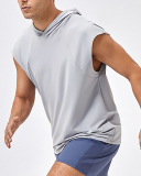 Men's Broad Shoulder Loose Quickly Drying Basketball Running  Hoodies Vest S-2XL