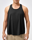 Men's Loose Fitness Crew Neck Running Quickly Drying Breathable Vest S-2XL