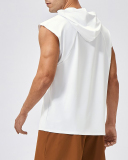 Men's Broad Shoulder Loose Quickly Drying Basketball Running  Hoodies Vest S-2XL