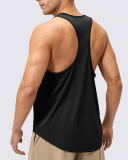Men's Loose Fitness Crew Neck Running Quickly Drying Breathable Vest S-2XL