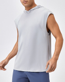 Men's Broad Shoulder Loose Quickly Drying Basketball Running  Hoodies Vest S-2XL