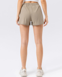 Woman Loose High Waist Quickly Drying Running Shorts S-2XL