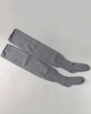 Multicoloured Plus Size Knit Buckle Thigh High Socks