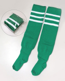 Multicoloured Plus Size Knit Buckle Thigh High Socks