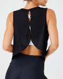 Women Hollow Out Back Sleeveless Running Sports Vest S-L